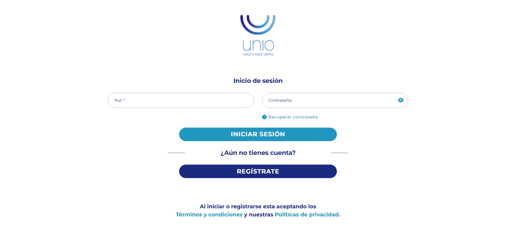 UNIO sample interface — view 5